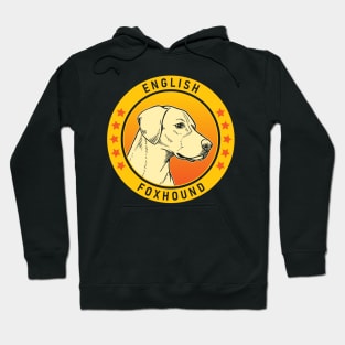 English Foxhound Dog Portrait Hoodie